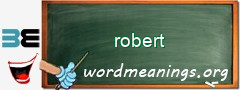 WordMeaning blackboard for robert